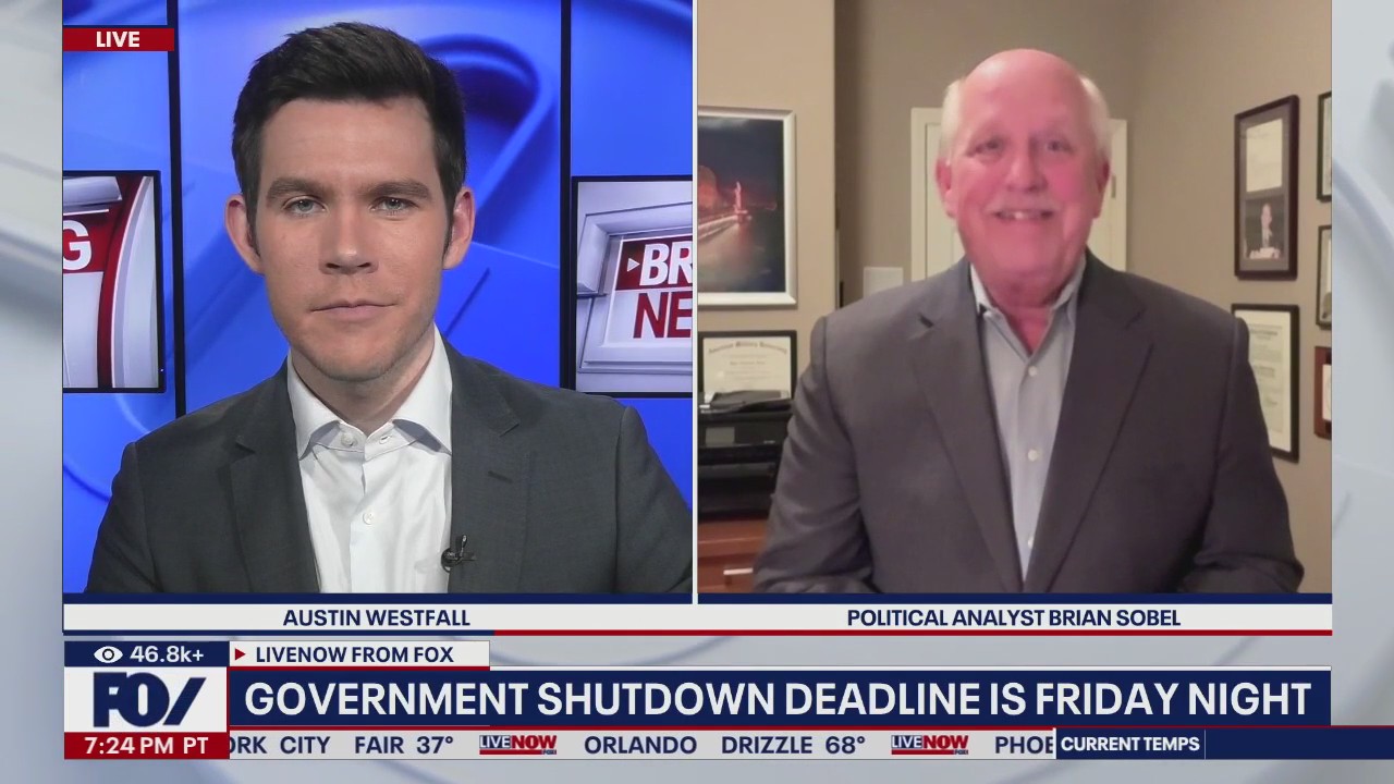 Government shutdown deadline is Friday night