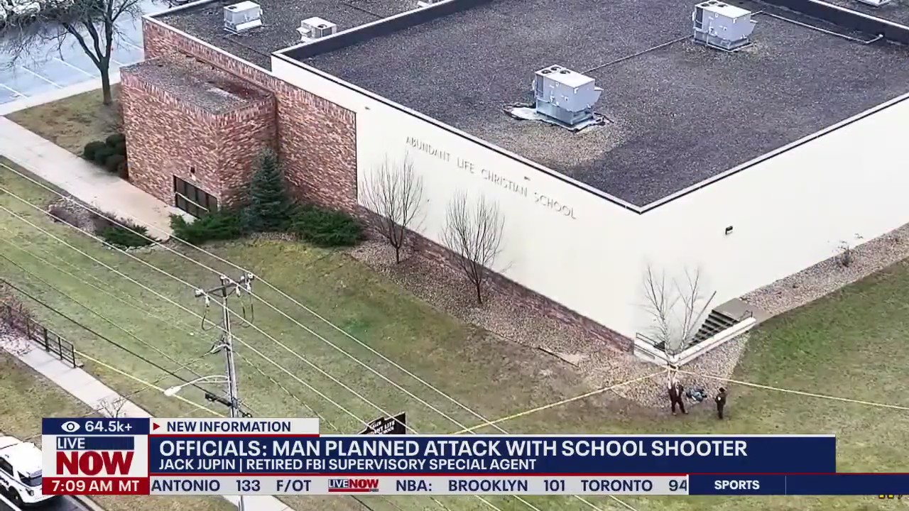 Officials: Man planned attack with school shooter