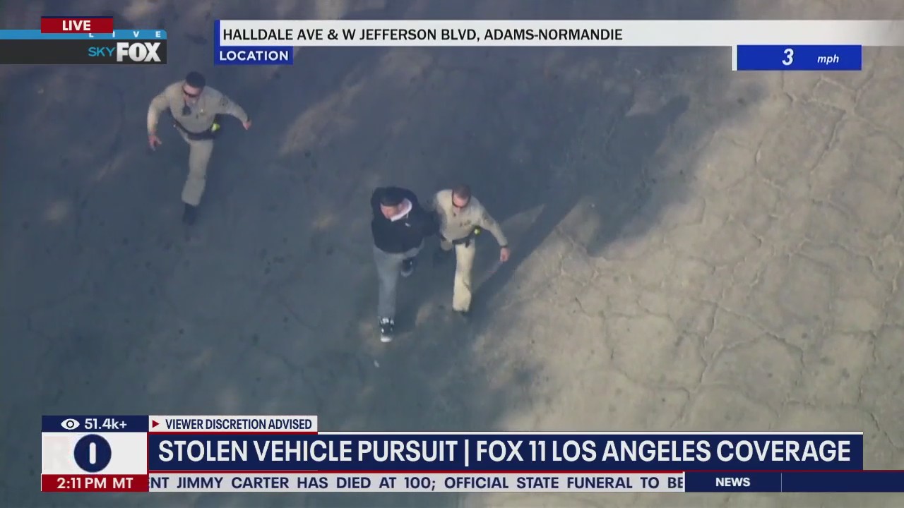 Police chase in LA County ends with arrest | LiveNOW from FOX