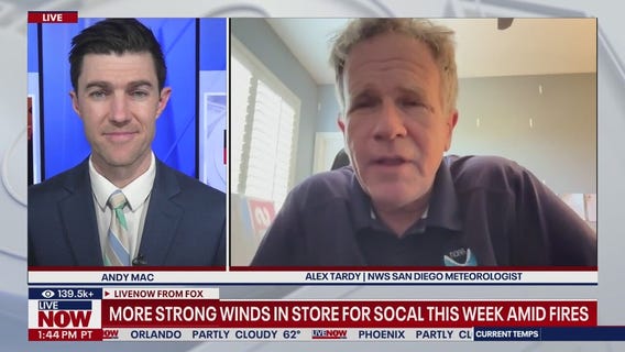 More heavy winds to hit L.A. this week amid fires