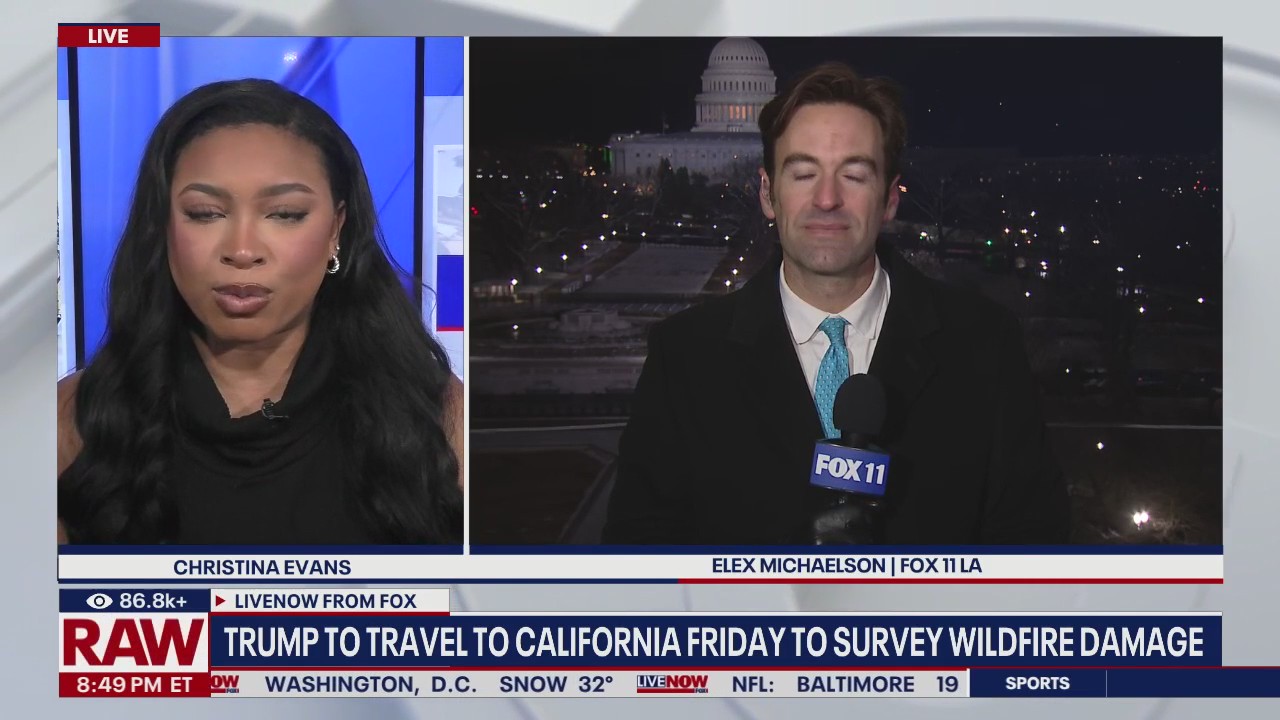 Trump to travel to California Friday