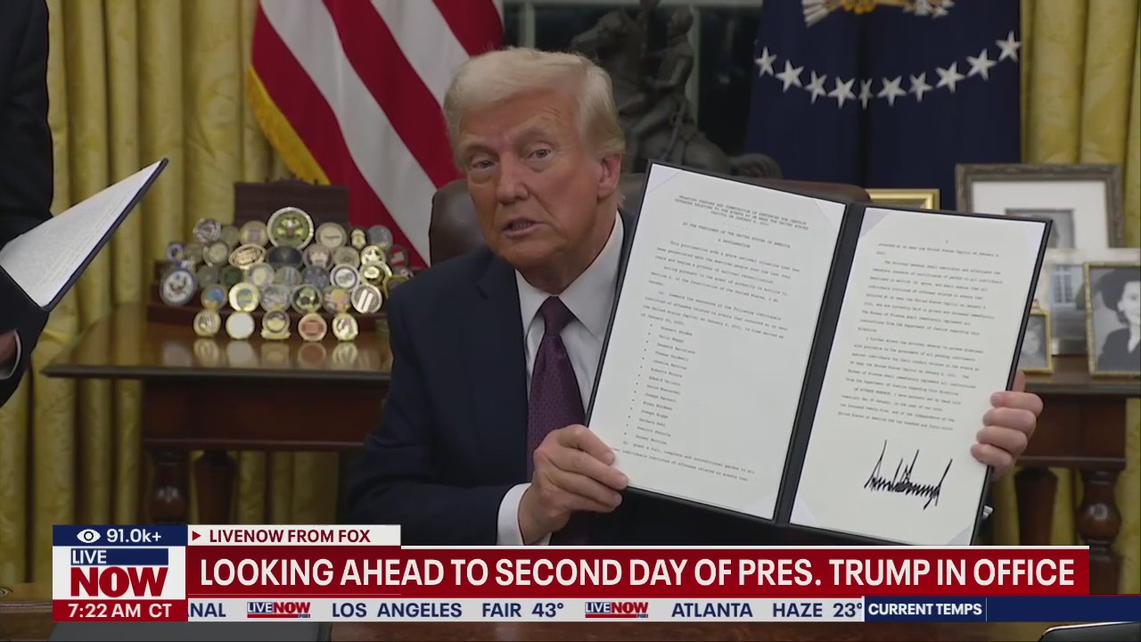 Second day of President Donald Trump in office
