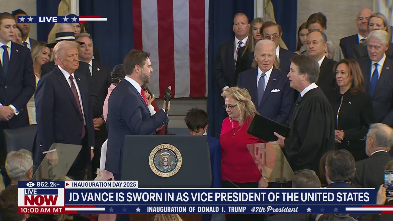 JD Vance sworn in as vice president