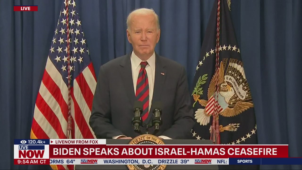 Biden addresses Israel-Hamas hostage release