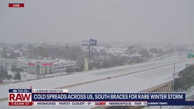 South braces for rare winter storm