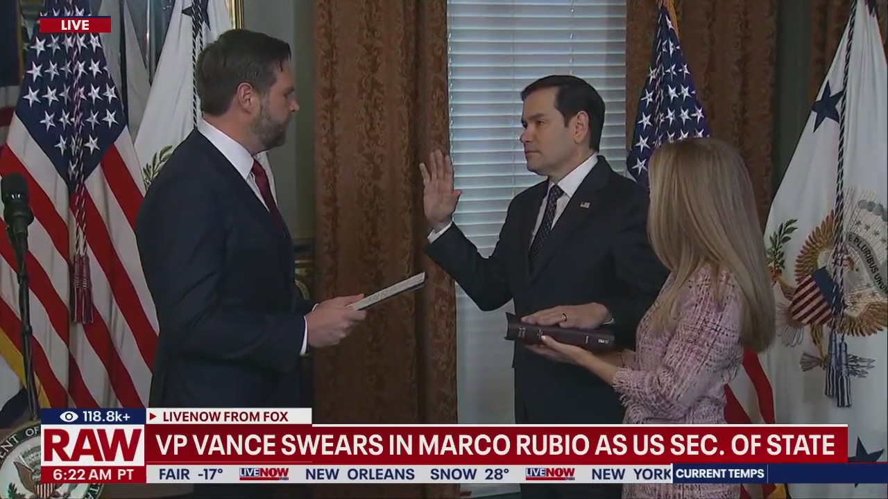 Marco Rubio sworn in as U.S. secretary of state