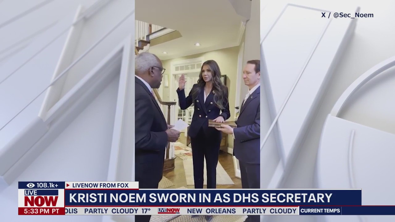 Kristi Noem sworn in as DHS Secretary