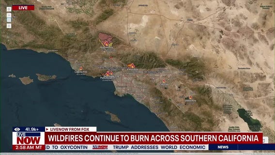 9 fires now burning across California