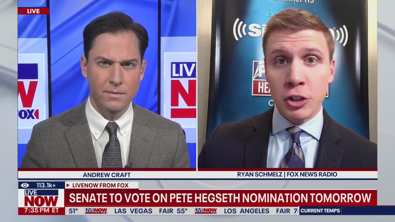 Senate to vote on Hegseth nomination on Friday