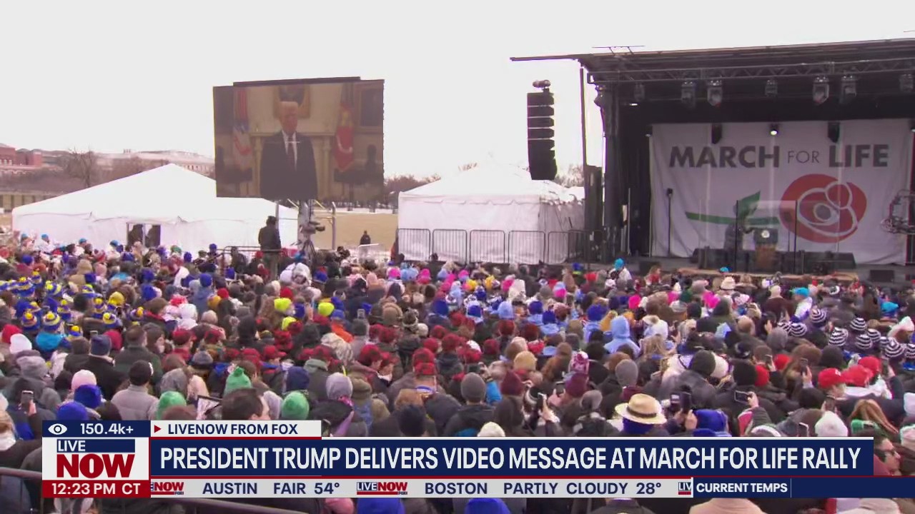 Pres. Trump video message at March for Life rally