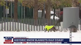 Historic snowstorm blankets Gulf Coast