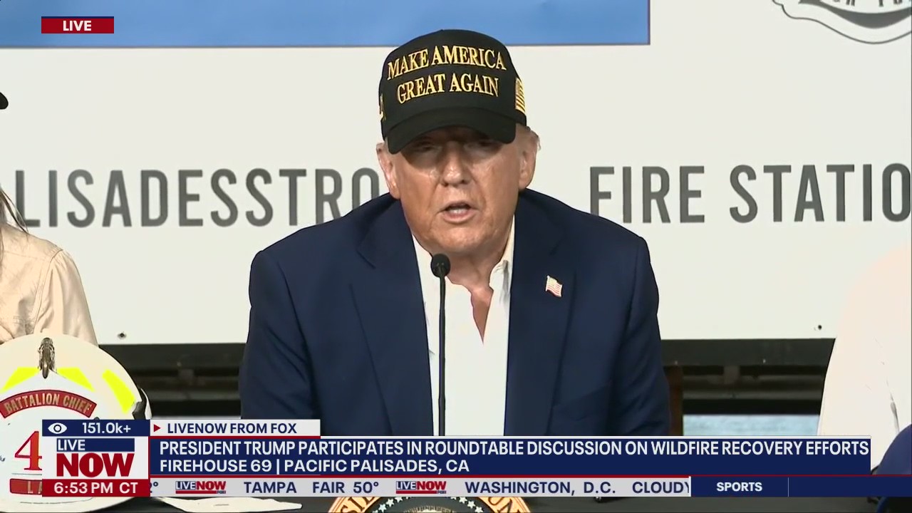 Trump confronts California democrats over wildfires