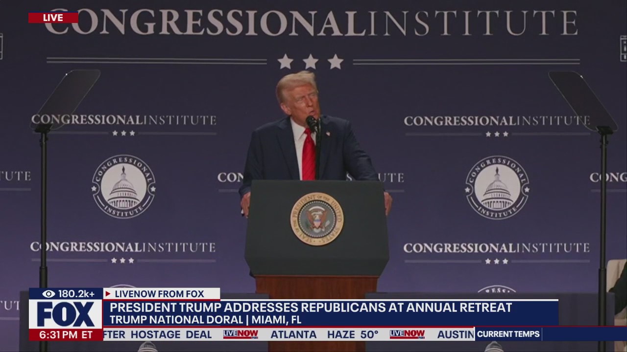 Trump addresses House GOP retreat