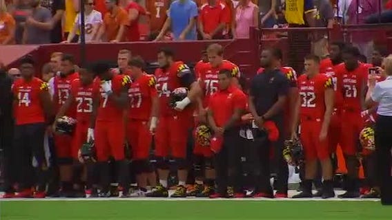 Maryland football plays first game of season, honoring teammate Jordan McNair