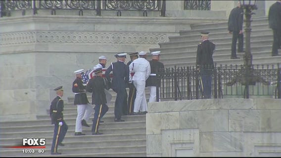 Sen. John McCain honored at U.S. Capitol