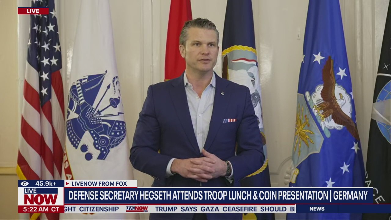 Defense Secretary Hegseth attends troop lunch