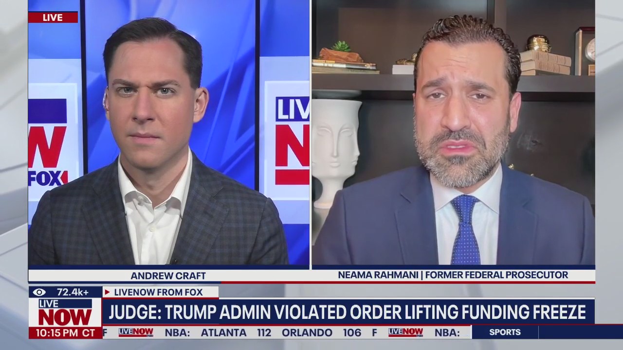Judge: Trump violated order lifting funding freeze