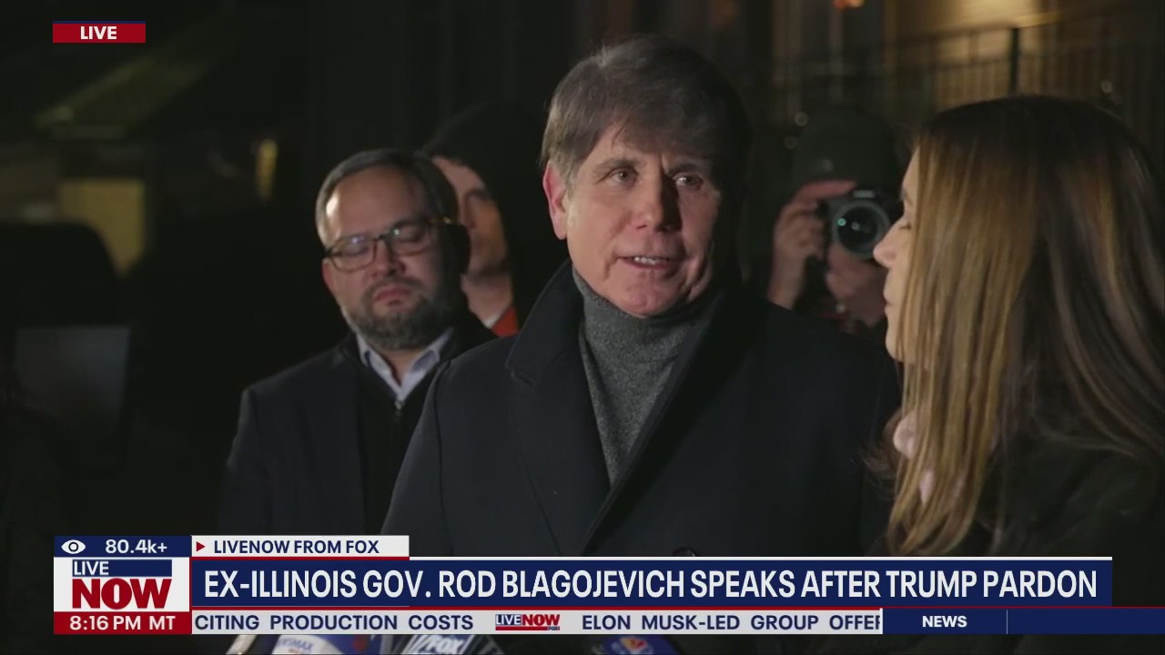 Trump pardons ex-Illinois Gov. Rod Blagojevich