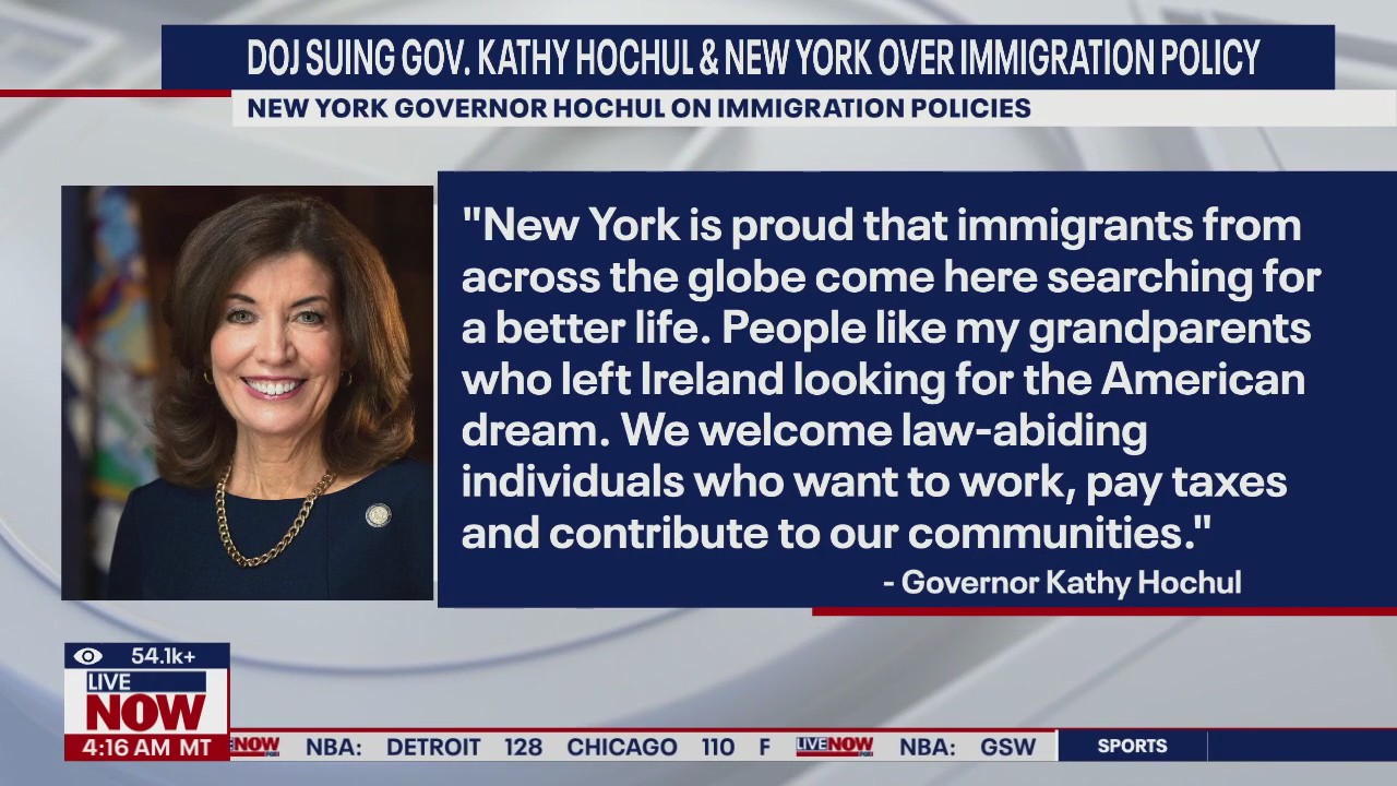 DOJ suing Gov. Hochul & NY over immigration policy