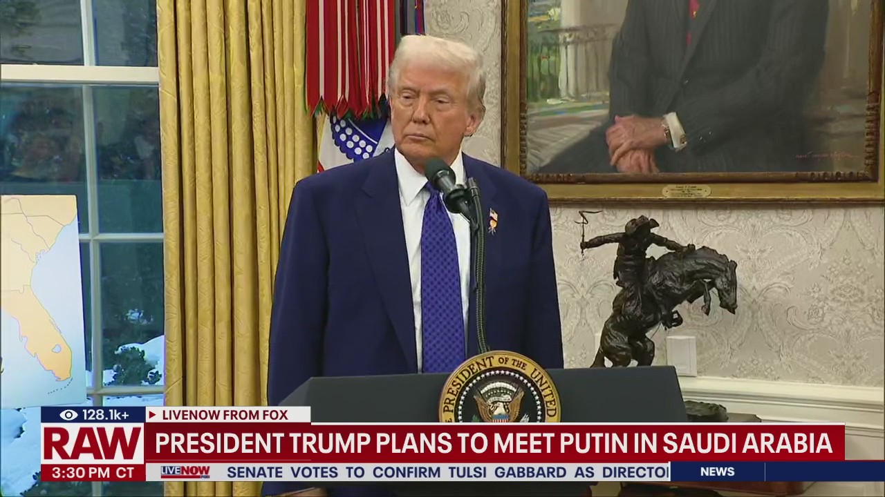 Trump, Putin plan to meet in Saudi Arabia