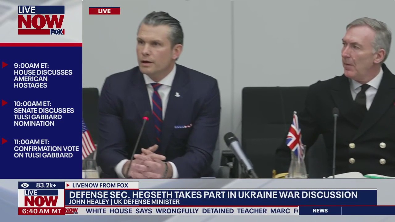 Sec. Hegseth on war in Ukraine