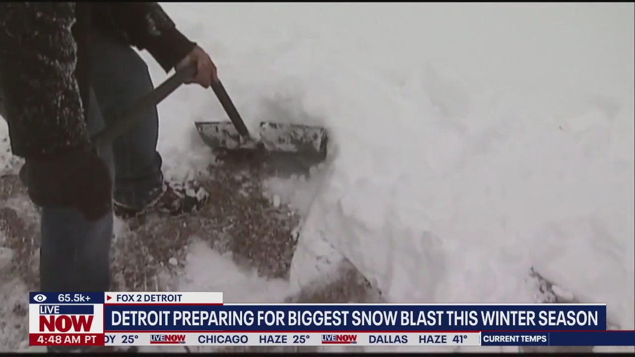Detroit prepares for biggest snow blast this season