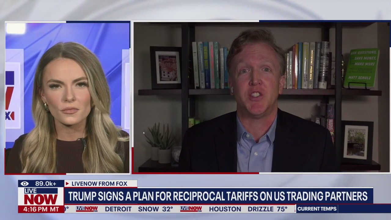 President Trump signs a plan for reciprocal tariffs