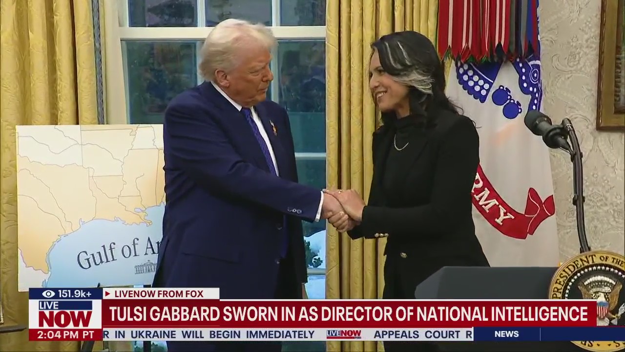Tulsi Gabbard sworn in at White House