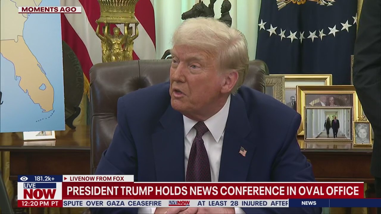 President Trump talks tariffs in Oval Office