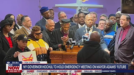 NY Gov. Hochul to hold meeting on Mayor Adams