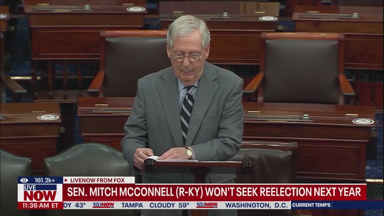 Sen. Mitch McConnell won?t seek reelection in 2026