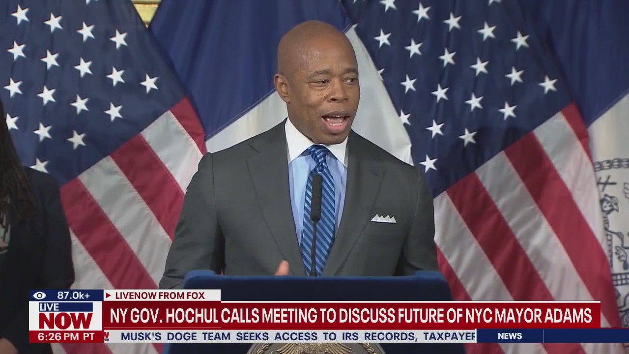 Hochul calls meeting to discuss Adams' future