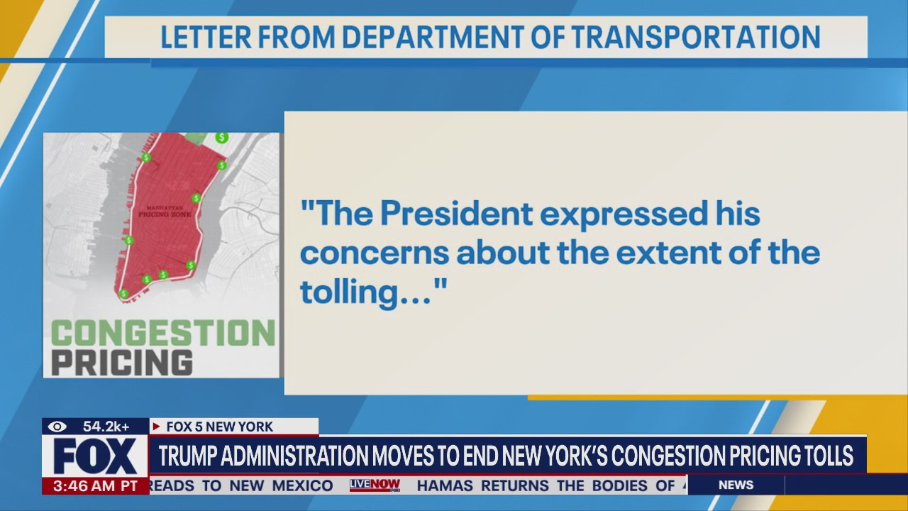 Trump tries to kill NYC congestion pricing