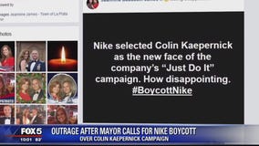 Mayor causes uproar after Facebook post calls for Nike boycott over Colin Kaepernick ad campaign
