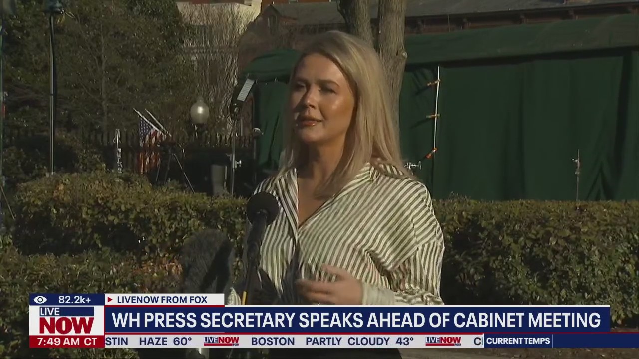 WH Press Secretary Karoline Leavitt speaks to media
