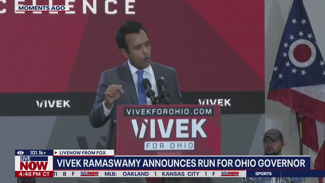 Ramaswamy announces candidacy for governor of Ohio