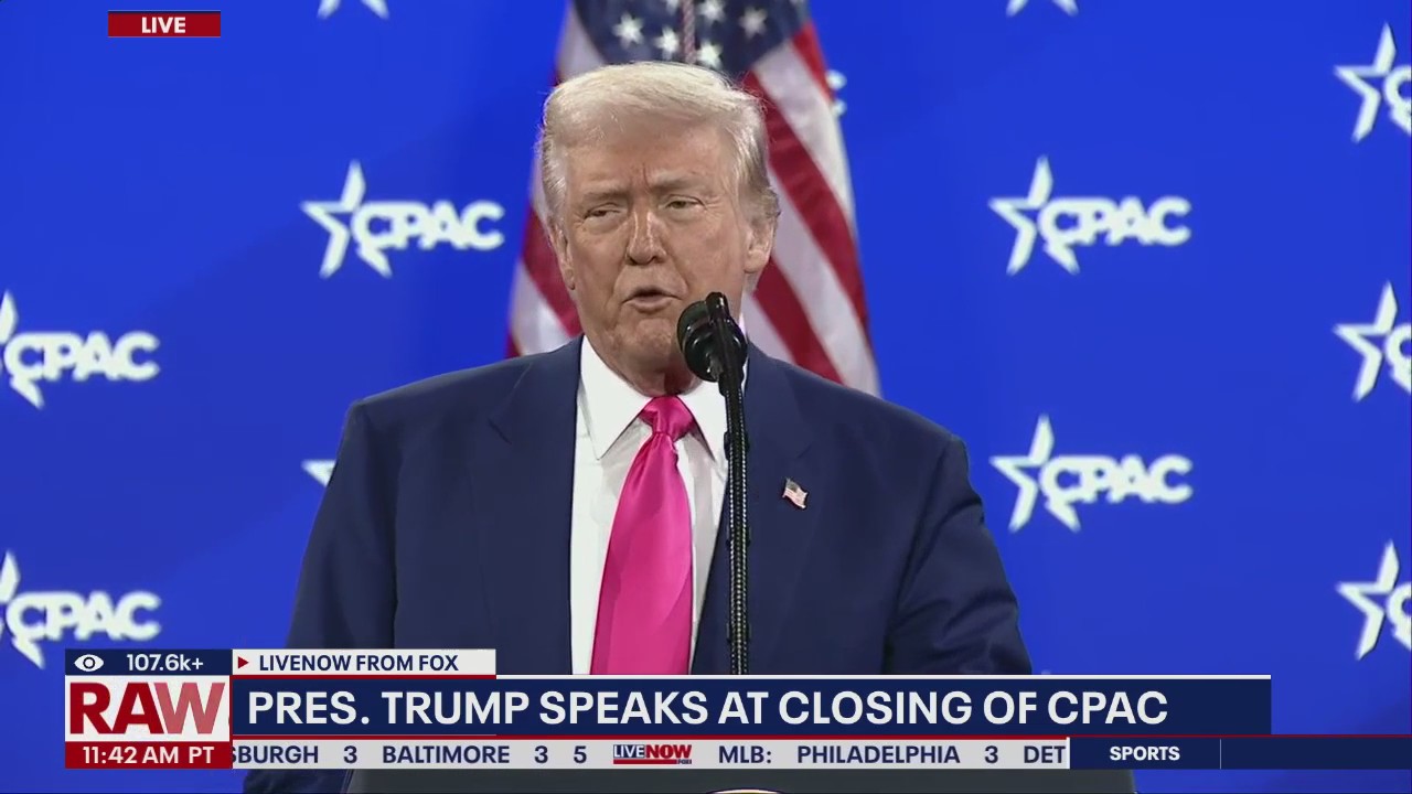 President Trump speaks at CPAC