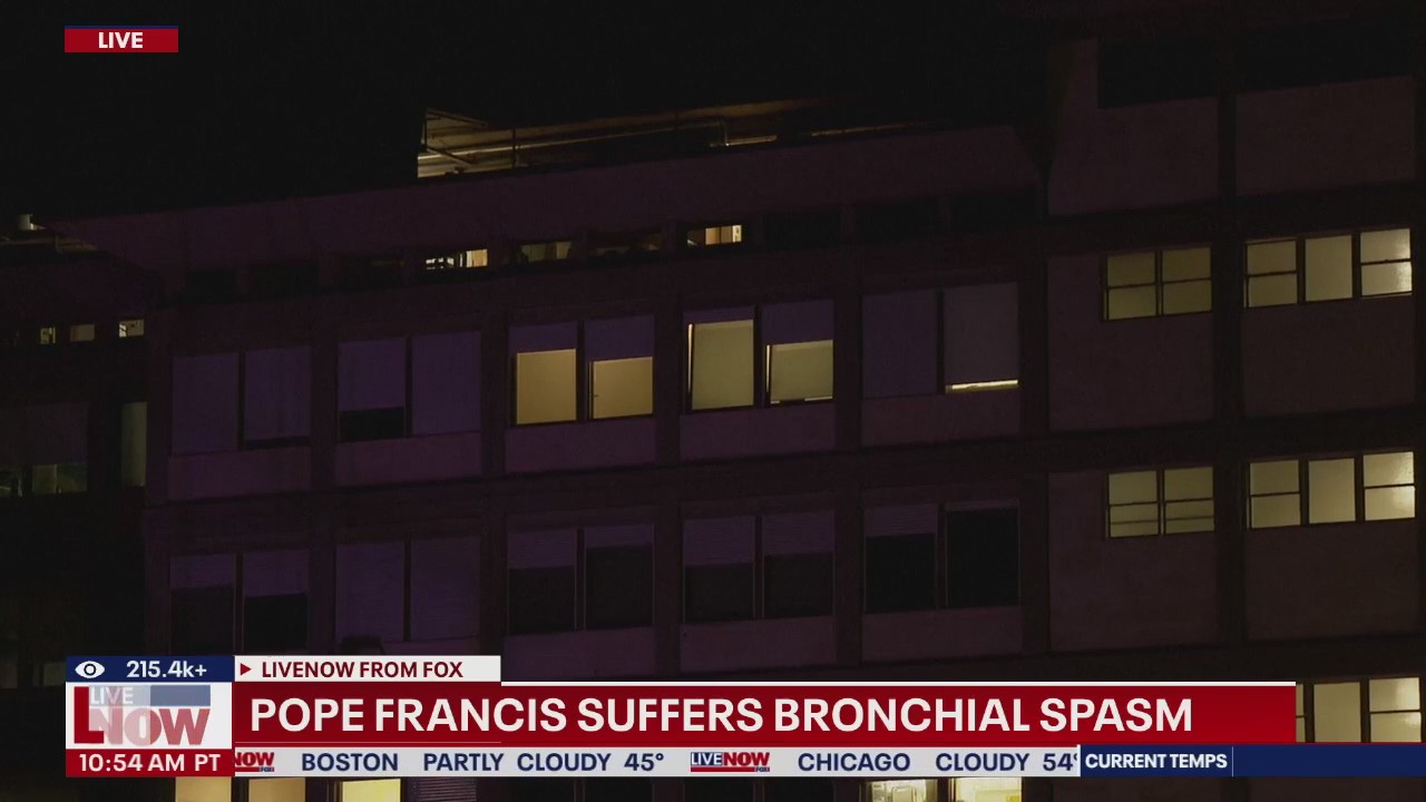 Vatican: Pope Francis had a bronchial spasm