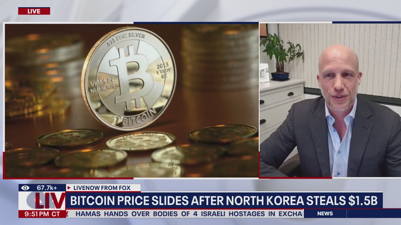 Bitcoin price slides after North Korea steals $1.5B