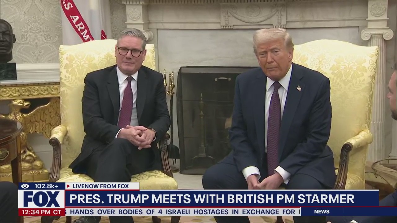President Trump meets with British PM Starmer
