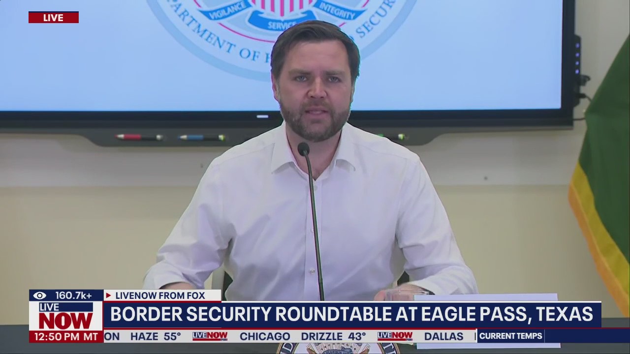 JD Vance holds brief border security press conference