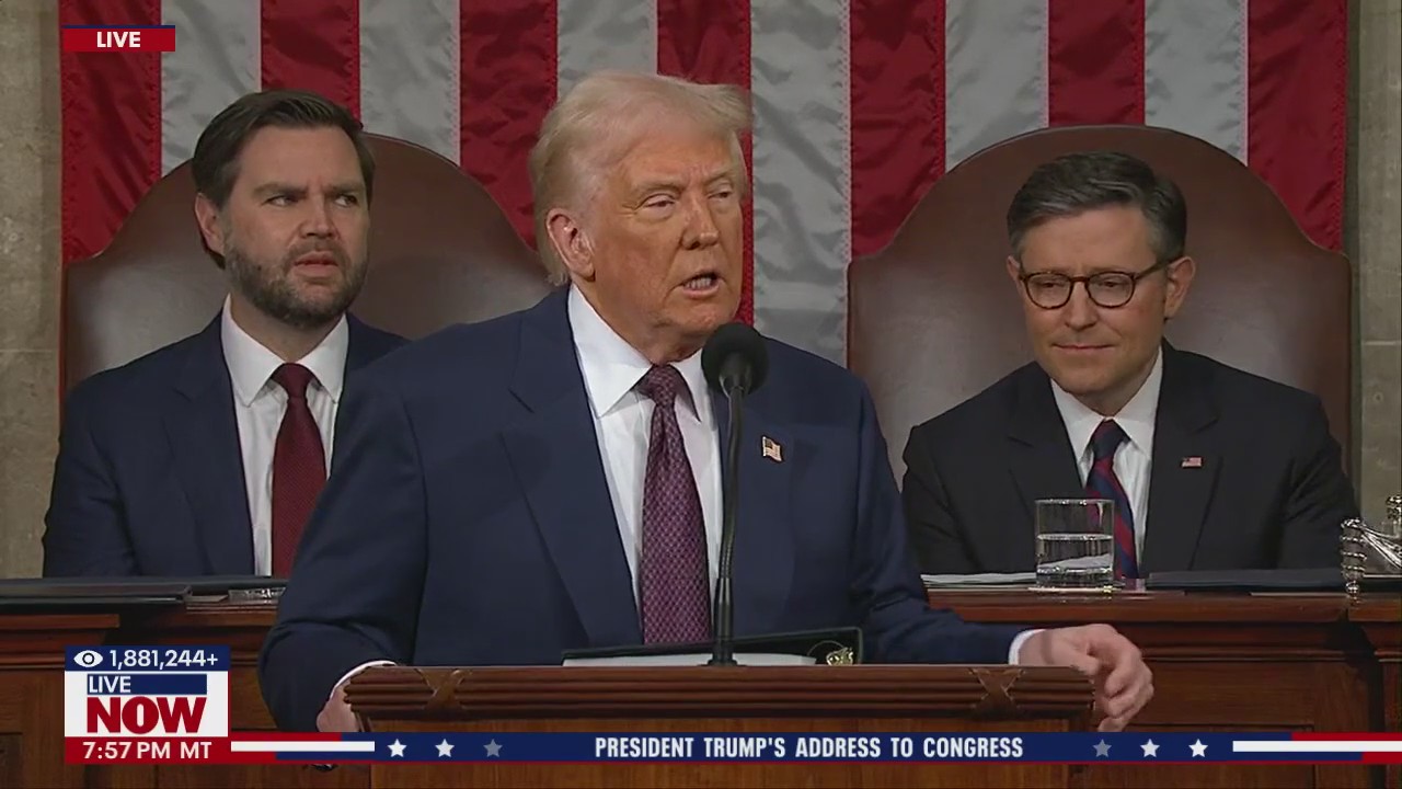 Trump talks tariffs during Congressional address