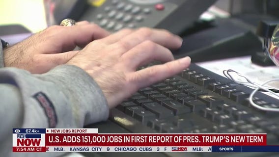 US adds 151K new jobs in Trump's first full month