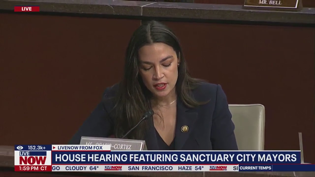 AOC questions NYC Mayor Adams over DOJ meetings