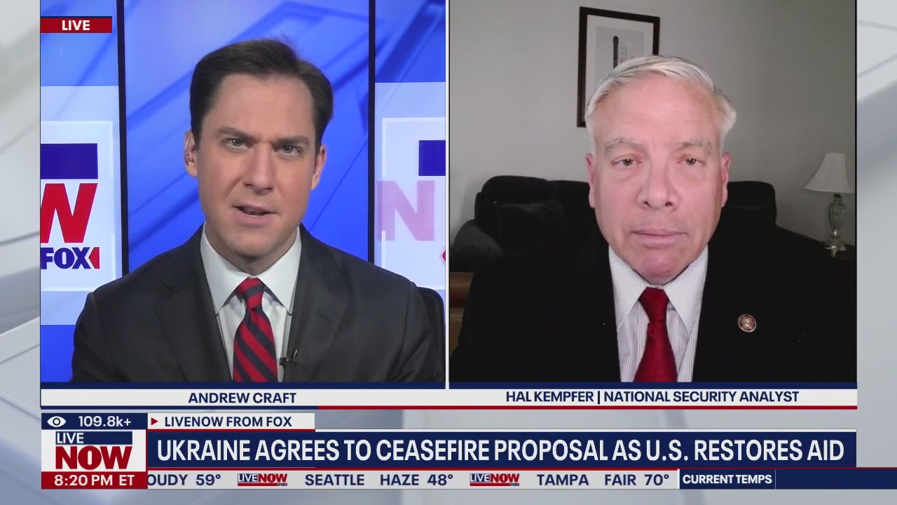 Ukraine agrees to U.S.-led ceasefire proposal