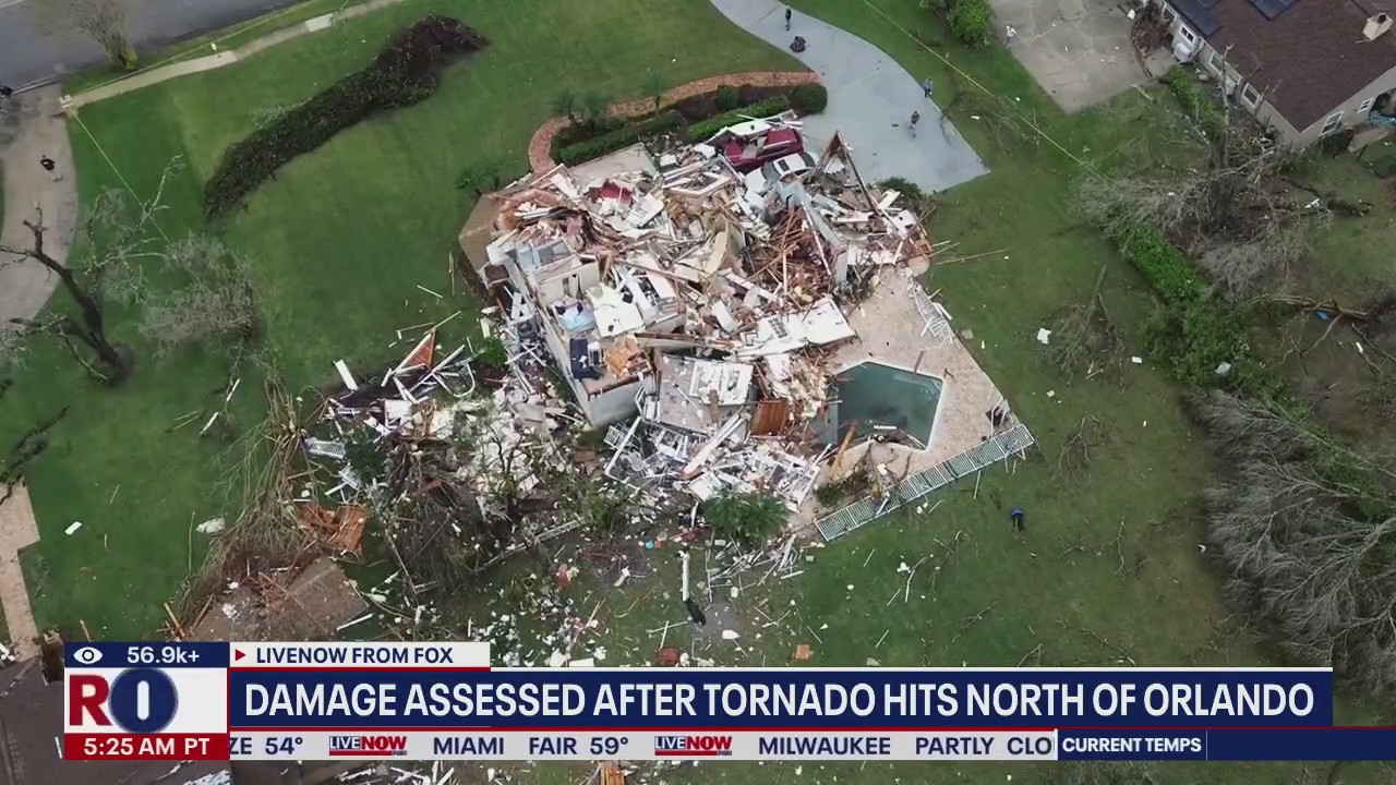 EF2 tornado hits FOX 35 Orlando TV station