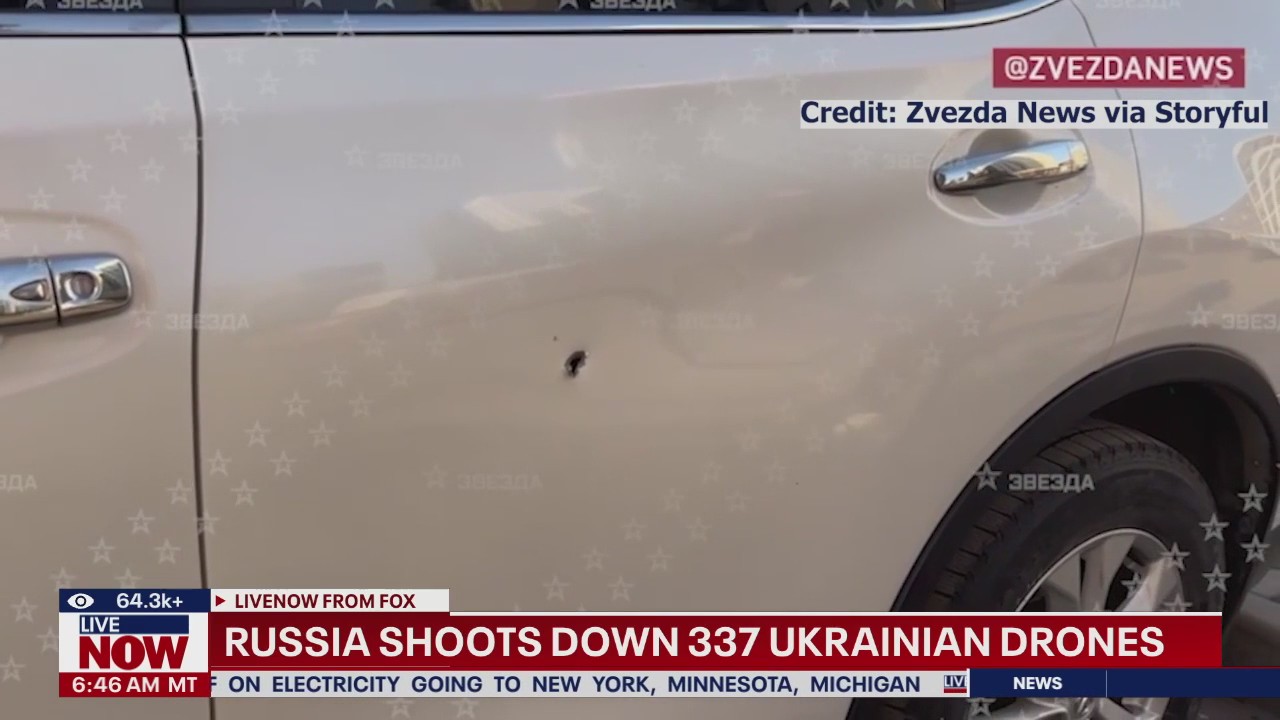 Russia shoots down 337 Ukrainian drones