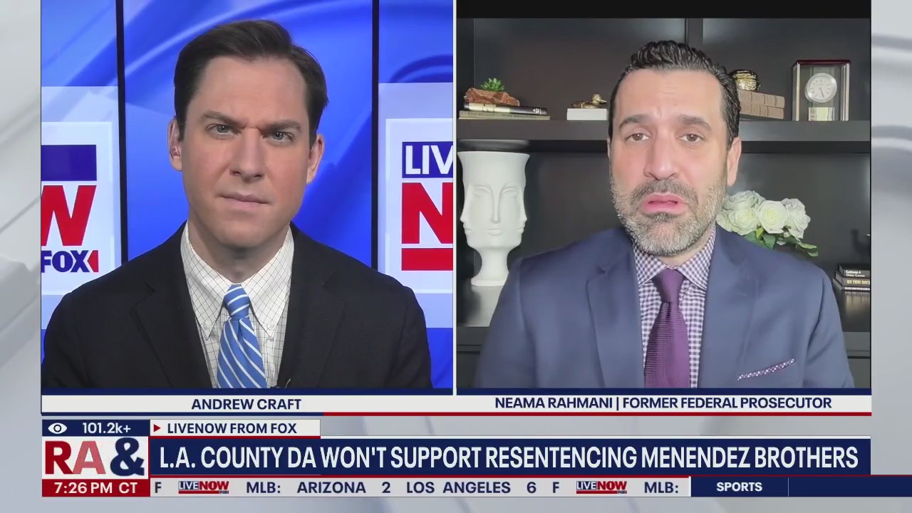 DA won't support resentencing Menendez brothers