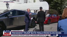Watch Trump & Musk give White House Tesla tour