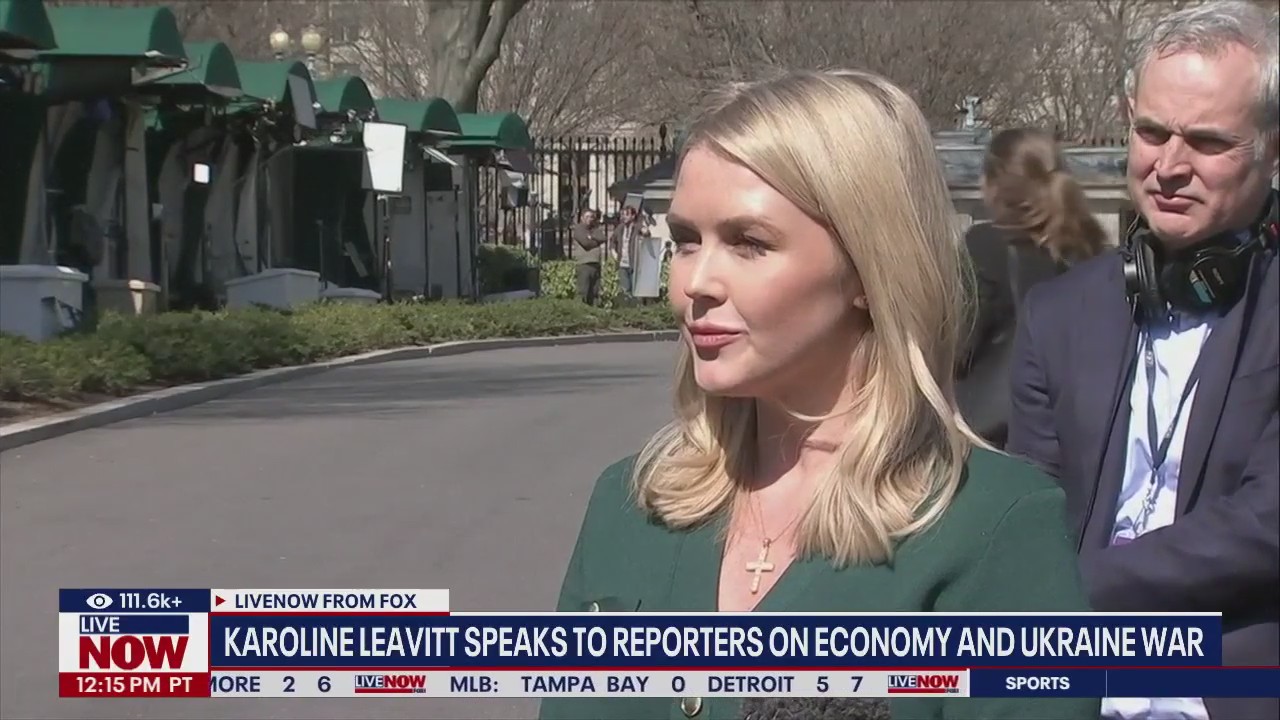 Karoline Leavitt asked about economy, war in Ukraine